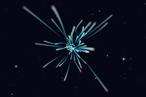 Particle Illustrazione stock