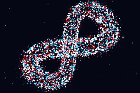 Particle Illustrazione stock