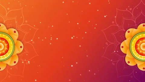 Particle indian style mandala pattern background Stock Footage 244252542