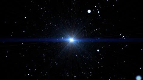 Particle light explosion in space 스톡 일러스트