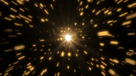 Particle light gold transition alpha matte Stock Footage 121087331