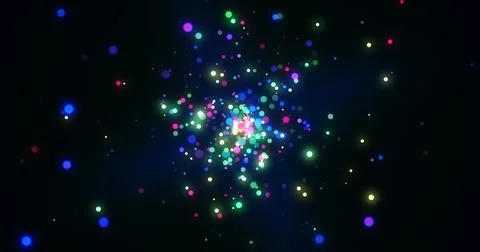 Particle light ray blast through screen 3d effect.Light flare burst effect .. Stockillustratie