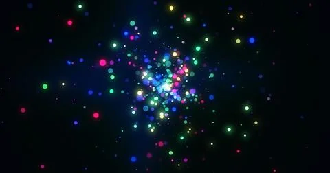 Particle light ray blast through screen 3d effect.Light flare burst effect .. Stockillustratie