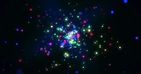 Particle light ray blast through screen 3d effect.Light flare burst effect .. Illustrazione stock