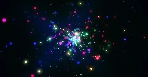 Particle light ray blast through screen 3d effect.Light flare burst effect .. Stockillustratie