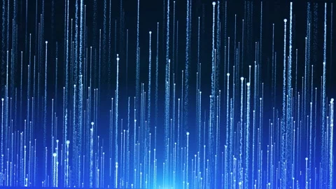 Particle light rising technology background Stock Footage 288177439
