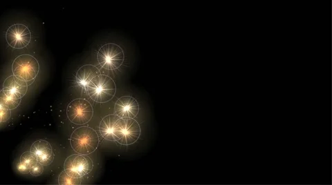 Particle light spots move from left of screen Stock Footage 63447208