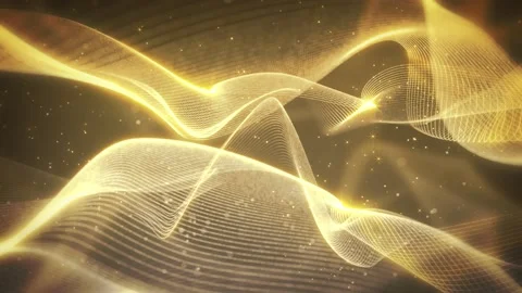 Particle Line Waves Background Видео 204144406