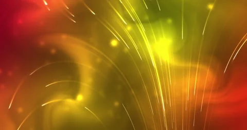 Particle lines motion background. Animation of particles and glowing rays on the Stock Footage 273392079