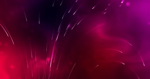 Particle lines motion background. Animation of particles and glowing rays on the Stock Footage 274457481