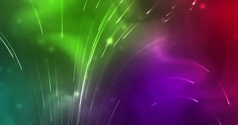 Particle lines motion background. Animation of particles and glowing rays on the Stock Footage 277168582