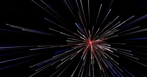 Particle Lines Red White Blue Stock Footage 107760439