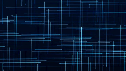 Particle lines shuttle and technology grid background Stock Footage 316527120
