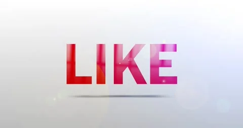 Like. Particle Logo. Text Animation Stock Footage 135079304