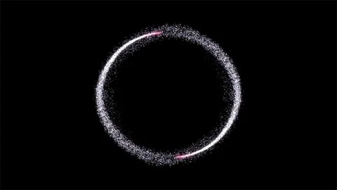Particle magic tail circle sparkling glitter star dust trail loop Animation.. 動画素材 283264242