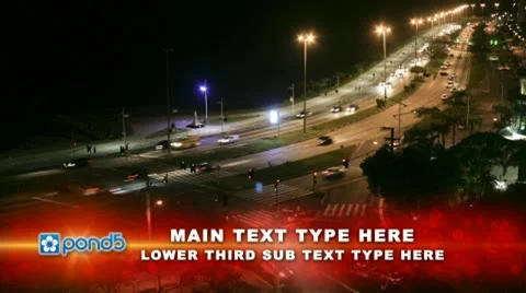 Particle Mix Lower Third Stock After Effects
