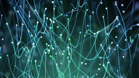 Particle Motion Trails Stock Illustration
