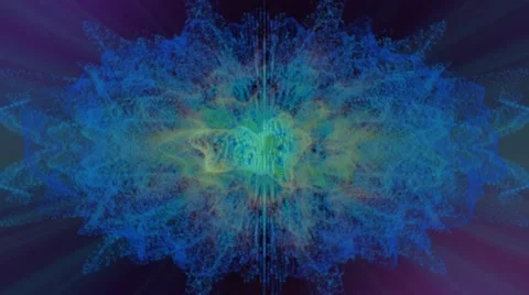 Particle Nebula Abstract Background - Blue Colors 動画素材 42379710
