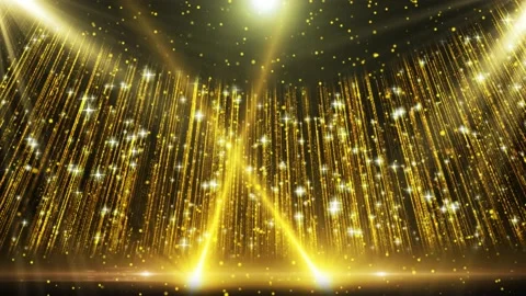 Particle neon light spot flicker party award show stage background Stock Footage