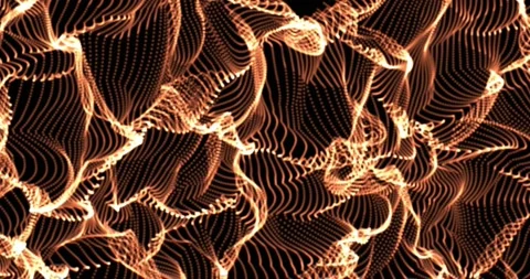 Particle network develops in waves, looping Stock Footage 229322151