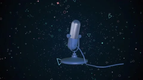 Particle Obkect Microphone 05 Vídeos de archivo 159198499