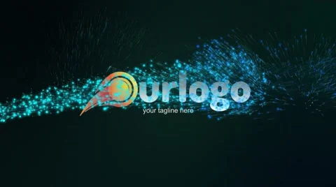 Particle Opener Logo Stock After Effects