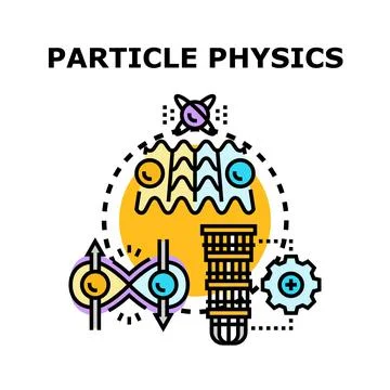 Particle physics research exploring quantum mechanics principles Stock Illustration