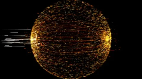 Particle Planet Stock Footage 84989458