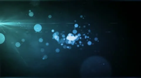 Particle Radiance Blue Stock Footage 12656448