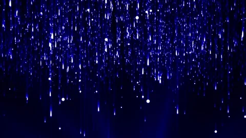 Particle rain blue Stock Footage 200928216