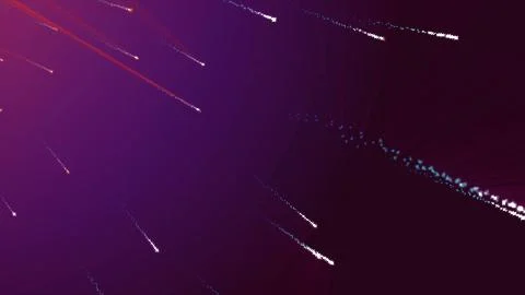 Particle Rain Comet Star Stock Illustration
