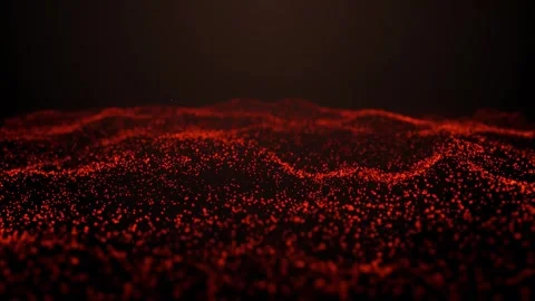 Particle red. Cosmic Cascade: Mesmerizing Particle Display Stock Footage 275844579