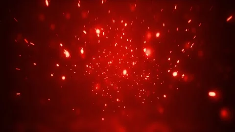 Particle red spark loop animation Stock Footage 146050972