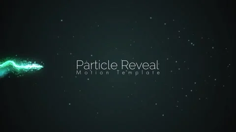 Particle Reveal Title Stock After Effects