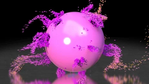 Particle Revealer Template After Effects stock