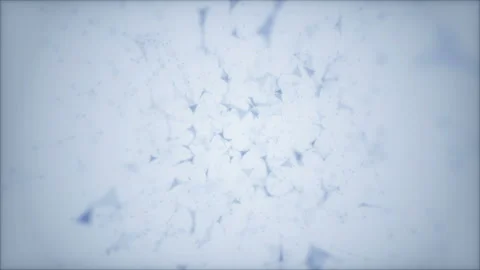 Particle rotation.The structure of the points of lines and triangles. Modern Stock Footage 97313425