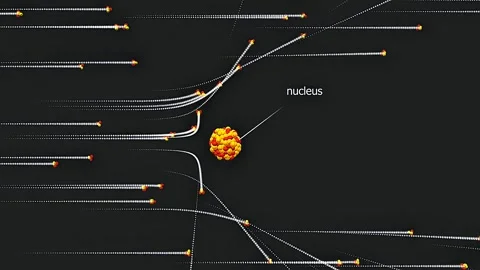 Particle scattering during Rutherford experiment 스톡 동영상 316780862