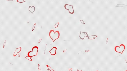 Particle shape love falling Stock Footage 287928406