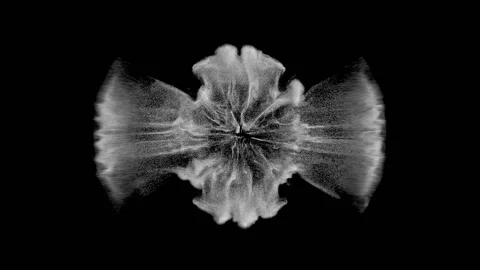 Particle Shockwaves Overlay and alpha matte Graphic Elements Stock Footage 238426069