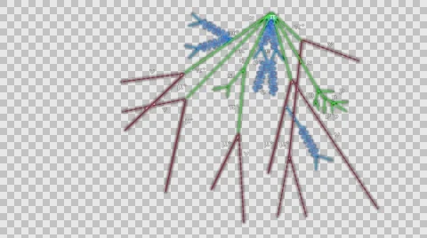 Particle shower Stock-Footage 65938208