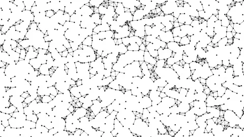 Particle simulation in 2D Stock Footage 171684381