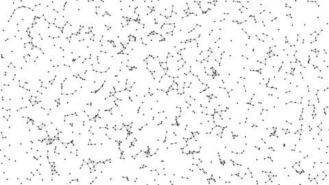Particle simulation in 2D made with Javascript Stock Footage 171684387
