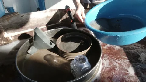 Particle size analysis Stock Footage 150733381