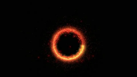 Particle spark circle spiral motion effect Stock Footage 150137333