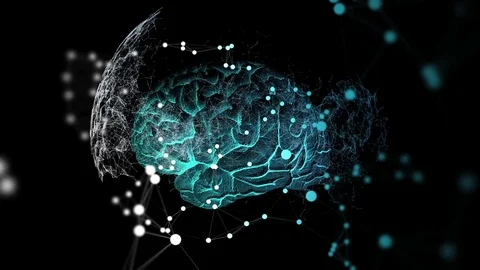 Particle Sphere Brain Stock Footage 72130526