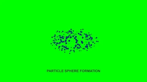 Particle Sphere Formation Animated Motion Graphic Concept Stock Footage 341323138