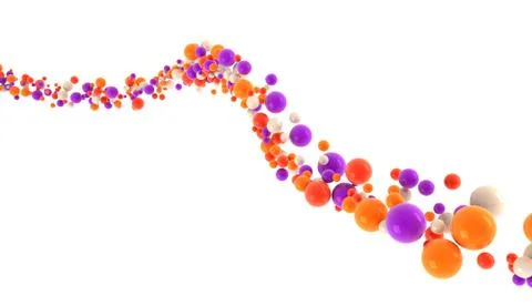 Particle sphere Illustrazione stock