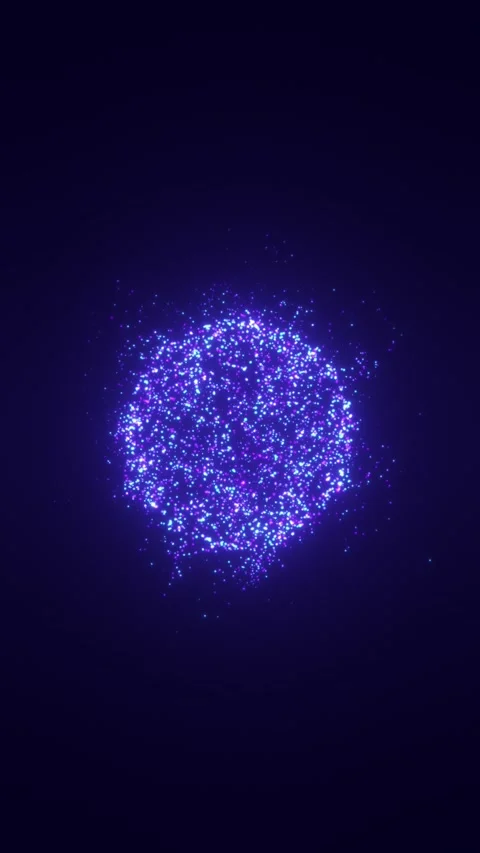 Particle Sphere Pulse Stock Footage 311138466