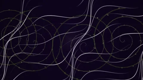 Particle Spiral Bio Tech DNA Sequencing Motion Background Vídeo Stock 337448113