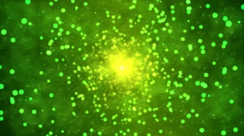 Particle Spiral - Loop Green Stock Footage 37094453